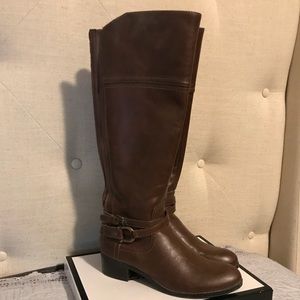 Unisa natural brown tall boots